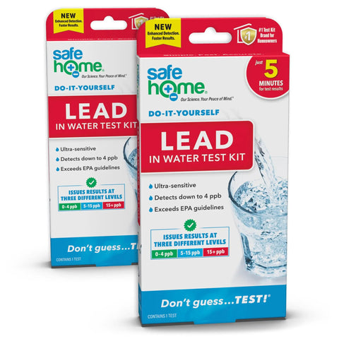 DIY Lead In Drinking Water Test Kit For Home Use With Advanced Detection To 4 PPB 5 Minute Test 3 Levels Of Results EPA Lab Certified Made In The USA 2 Pack