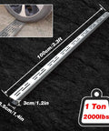 Heavy Duty Trench Drainage System Kit With Stainless Steel Grate For Outdoor Pathways Lawn And Courtyard French Drain Style Drainage That Redirects Rainwater From Driveways To Hidden Subsurface Channels, showing dimensions and weight capacity of 1 ton