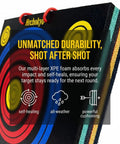 High Density XPE Foam Archery Target 20 Inch Square For Recurve And Compound Bow Practice with colorful scoring rings