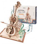 3D Wooden Puzzle Music Box Kit Cello Model For Adults And Teens Build Your Own Wind Up Instrument As Chopin Tunes Play Dope Gift For Hobbyists STEM Lovers Women And Men, wooden cello with box