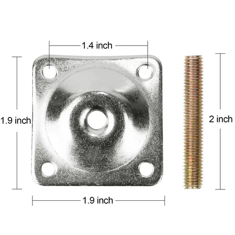 11 Degree Angled Furniture Leg Mounting Plates Set Of 4 With M8 Bolts And Screws For Sofa Legs Industrial Strength T Plate Hanger Attachments No More Wobbly Legs