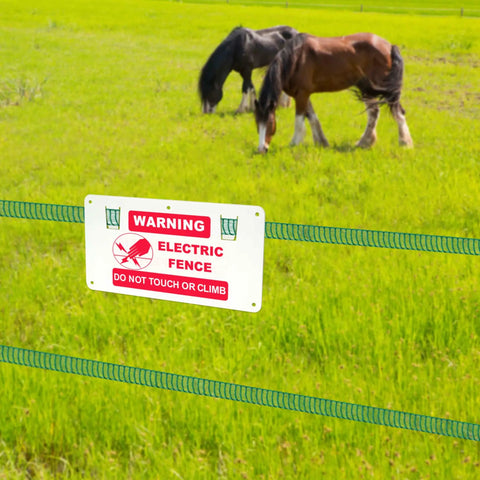 15 Piece Electric Fence Warning Signs No Touching Electric Safety Sign To Protect Your Farm Home 9.68 By 5.04 Inches