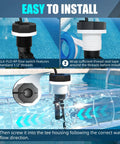 Flow Switch Replacement For Hayward Salt Systems And Salt Cells With 15 Ft Cable Compatible With GLX-FLO-RP, GLX-FLO-HP, And OPT-FS installed in pool tee housing
