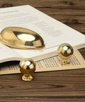 10 Pack Unlacquered Brass Cabinet Knobs And Pulls Set, Solid Brass Hardware With Living Finish, Naturally Patina Aging, Polished Gold Look, Subtle Color Variations, Fingerprint Friendly, Ideal For Kitchen, Bath, And Furniture Cabinets. Assorted knobs and pull