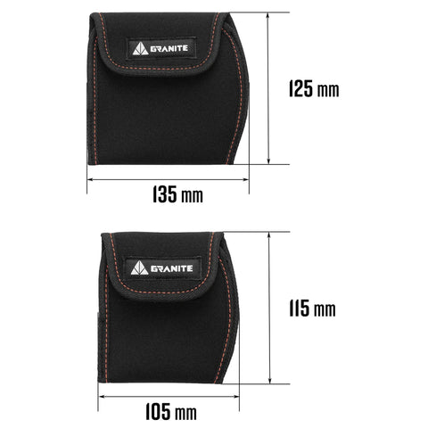 Neoprene Bike Pedal Covers for Transport and Storage, 3mm Thick Cushioned Protection, Large Size Fits Pedals Up to 115mm x 115mm
