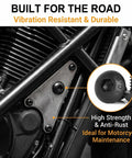 All In One M6 10.9 Grade Alloy Steel Hex Socket Bolts Nuts Washers Kit 261-Piece Fastener Set used on motorcycle frame