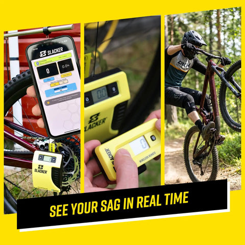 MTB Suspension Tuning Kit With Digital Sag Tool Portable One Person Axle Measurement System For Precise Sag Setup