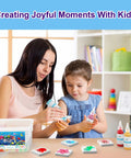 Mother and child using Magic Water Elf Toy Kit For Kids Make Your Own Water Pets With 10 Colorful Gels And 6 Creature Molds.