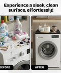 Set Of Two 25X25 Inch Washer And Dryer Top Protector Mats To Keep Your Laundry Space Straight Up Slick With Durable Nonslip Surface And Spacious Flat Shelf placed on a clean laundry surface.