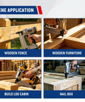 Pro Grade Heavy Duty Two And One Half Inch Ring Shank Siding Nails used in wooden fence, furniture, log cabin, nail box projects