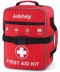 520 Piece Premium First Aid Kit For Home Car Travel Camping Hiking And School With 520 Essential Medical Supplies, red case
