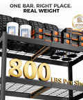 Heavy Duty 4 Tier Wire Storage Rack With 3200 Lbs Total Capacity 800 Lbs Per Shelf Beefy Steel Uprights 4mm Wire Shelves Matte Black Powder Coat 40 Inch Wide By 20 Inch Deep By 60 Inch High Ideal For Garage Or Storage, black wire shelves