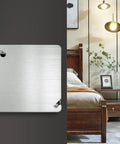 Beefy 4 Inch Metal Electrical Box Cover Plate Square Flat Junction Box Covers 4 Pack For Standard Boxes on wall