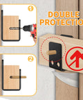 Heavy Duty Door Security Bar Brackets Four Pack Open U Bar Holders Fits 2x4 Lumber For Home Garage Barn Shed Gate Security Black Iron