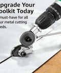 Drill Nibbler Attachment For Sheet Metal Cutting Turns Your Drill Into A Fast Burr Free Metal Cutter With Titanium Coating