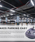 Dual Laser Garage Parking Sensor With AC Adapter And 360 Degree Adjustable Arms to help parking in garage with laser detection and warning.