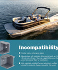 Real Badass Pontoon Boat Gate Door Holder Kit With Left And Right Hinge Latch Stoppers Tight Fit For One Inch Quarter Square Tubing in use on a pontoon boat.