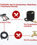 Diagram showing High Pressure Washer Foam Cannon Snow Foam Lance For Beefy Car Wash Foam 4000 PSI Power Washer Gun connections.