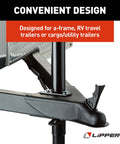 Quick Drop Tongue Jack For A-Frame Trailers, Cargo And Utility Trailers, And 5th Wheel RVs, installed on trailer frame