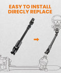 Side view: maXpeedingrods adjustable-length lower power steering column intermediate shaft for Jeep Cherokee Comanche Wagoneer
