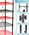 Badass Six Tier Rolling Storage Shelves With Smooth Caster Wheels Hauls Up To 2400 Pounds Total Adjustable Heavy Duty Metal Rack showing adjustable shelving system.