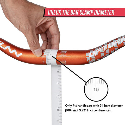 Upturn High Rise MTB Handlebar With 31.8mm Clamp And 785mm Width Lightweight Alloy Riser Bar for MTB and BMX 55mm Rise
