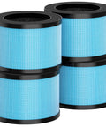 4-pack blue cylindrical filters for MK01 And MK06 Air Filter Replacement 4 Pack Compatible With Aroeve MK01 MK06 ToLife TZK1