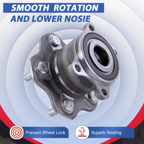 Rear Wheel Hub Bearing Assembly With Encoder For FWD Nissan Altima 2007 To 2018 Pathfinder 2013 To 2019 Maxima 2009 To 2019