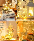 Fairy String Lights 33 Ft Long Battery Operated 100 LED Copper Wire Twinkle Lights in jars and around cozy home settings