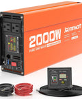 Heavy Duty 2000W Pure Sine Wave Inverter For RV And Truck Off Grid Solar Power On The Go 12V To 110V Converter With 2 USB