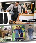 Heavy Duty Extended Arm Sleeve Covers For Men And Women, Dope Oil Resistant Protective Oversleeves In Matte Black for cooking use.