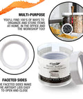 Rugged Plastic Mason Jar Screw Bands For Regular Mouth Lids Rust Free Replacement Rings Food Safe Hermetic Seal heavy duty bands in packaging.