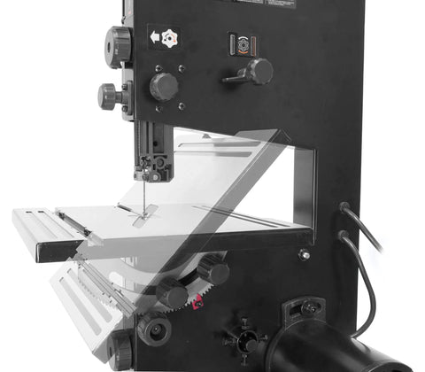 Beast 9-Inch Benchtop Band Saw with 2.8 Amp Motor, table beveling to 45 degrees, fits 59-1/2-inch blades, side view
