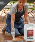 Top Shelf Wet Look Stone Sealer Brings Knockout Color Depth To Porous Masonry With Heavy Duty Stain Blocking Power in use