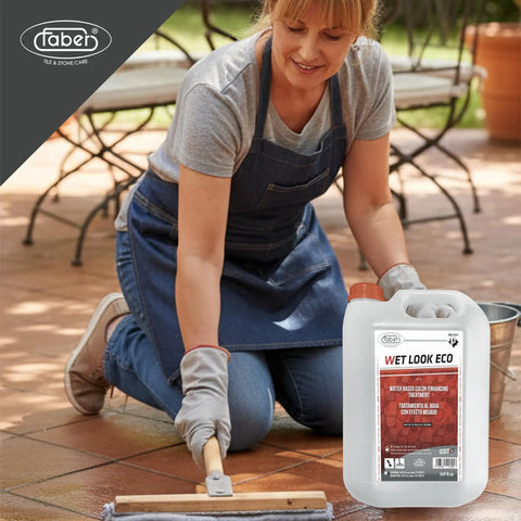 Top Shelf Wet Look Stone Sealer Brings Knockout Color Depth To Porous Masonry With Heavy Duty Stain Blocking Power in use