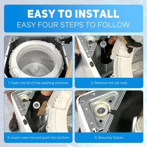 Washer Suspension Rods Kit For NTW4516FW3 NTW4516FW2 WTW4816FW2 WTW4800BQ1 installation steps in top-load washer