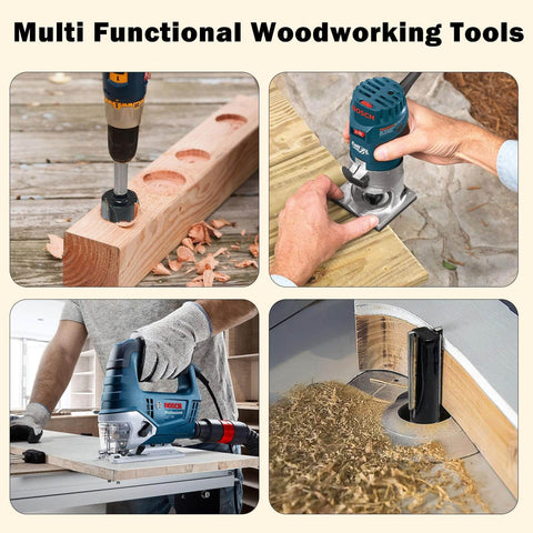 Double Fluted Straight Cut Router Bit Set With 1/4 Inch Shank 6 Piece Carbide Tipped Plunge Router Bits for grooving and milling