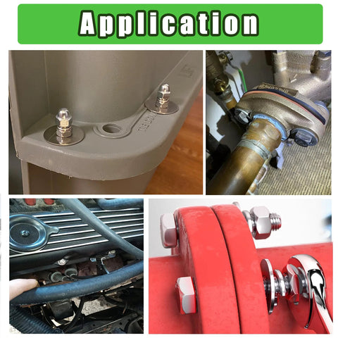 Ruibapa 360-piece 304 stainless steel flat and spring lock washer kit for bolts, 7 SAE sizes
