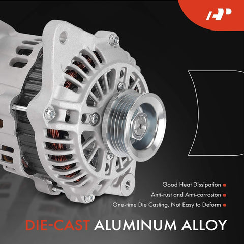 Alternator Compatible With Subaru Forester 1999 To 2002 And Impreza 1999 To 2001 12V 75A Clockwise Rotation Five Groove Pulley