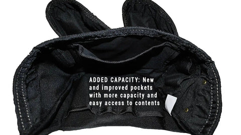 Interior view of Heavy Duty Framer Tool Belt Apron With Comfort Lift Padded Suspenders 31 Pocket Carpenter Belt pocket design