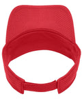 Red Forklift Operator Sun Visor For Warehouse Work, Breathable Mesh With Tricot Backing, Adjustable Hook And Loop Fit, One Size Adult Sport
