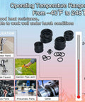 740 Piece Universal O Rings Set In 24 Sizes With 4 Tools For Faucet Plumbing Automotive Repair Nitrile Rubber O Ring Kit For Seals Leaks Pumps And Machinery with temperature range chart