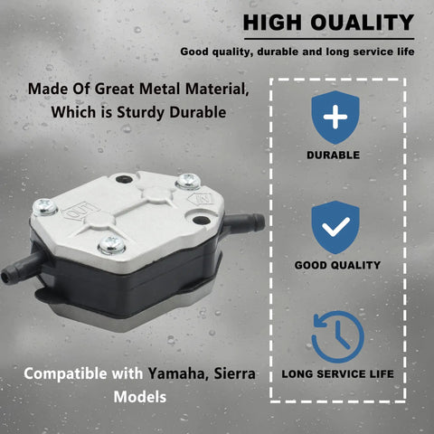 Outboard Fuel Pump Replacement For 2 Stroke Motors 25HP 30HP 40HP 50HP 55HP 60HP 75HP 90HP Replaces 692-24410-00 Sierra