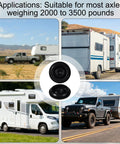 Four Pack Rubber Grease Cap For Trailer Axles with RVs and Trailers Suitable for 2000 to 3500 Pound Axles