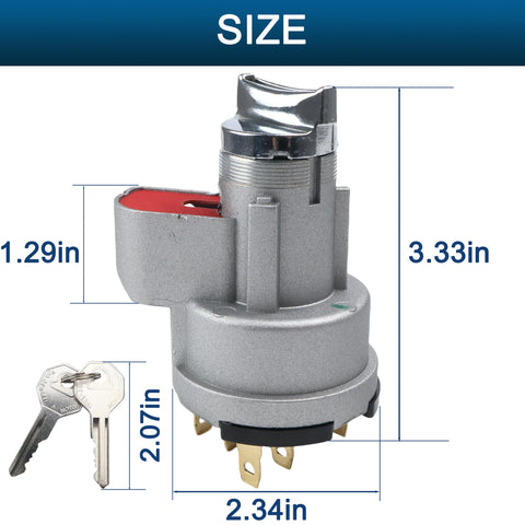 Ignition Switch With Lock Cylinder And Keys Compatible With 1955 1956 Chevy 150 210 Bel Air Nomad For 1955 1956 GMC Trucks