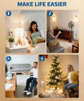 Wireless Remote Wall Switch And Outlet No Wiring Required Easy Setup With Bracket used in various home settings