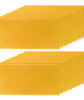Beekeeping Essentials Waxed Foundation Sheets 8.5 Inch Deep, 20 Pack for Beehive Frames stacked showing beeswax coating texture