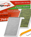 Premium Activated Carbon Cabin Air Filter For Tesla Model 3 2017-2026 And Model Y 2020-2026 With PM 2.5 Filtration next to tools
