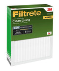 Clean Living Dust Reduction Air Filter For AC And Furnace MPR 600 16 X 25 X 1 Inches 6 Pack packaging front view
