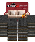 Non Slip Furniture Pads 24 Pack 2 Inch Floor Protectors in packaging showcasing sofa illustration